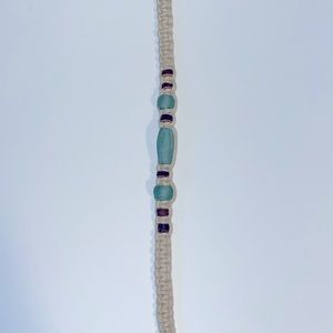 Turquoise sea glass necklace